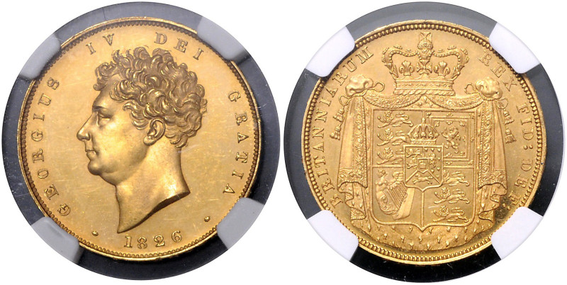GROSSBRITANNIEN, Georg IV., 1820-1830, 2 Pounds 1826. Erwin Warth Collection. NG...