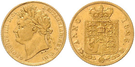 GROSSBRITANNIEN, Georg IV., 1820-1830, 1/2 Sovereign 1825. 3,92g.
Ware ist MwSt-befreit
VAT tax free
GOLD, ss/vz
Frbg.379; KM 689