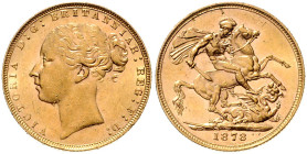 GROSSBRITANNIEN, Victoria, 1837-1901, Sovereign 1878. 7,98g.
Ware ist MwSt-befreit
VAT tax free
GOLD, st
Frbg.388