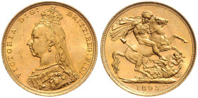 GROSSBRITANNIEN, Victoria, 1837-1901, Sovereign 1893 S, Sydney. 7,99g.
Ware ist MwSt-befreit
VAT tax free
GOLD, st
Sear 3868C
