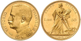 ITALIEN, Vittorio Emanuele III., 1900-1946, 50 Lire 1912 R, Rom. 16,10g.
Ware ist MwSt-befreit
VAT tax free
GOLD, st
KM 49; Frbg.27
