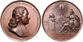 ITALIEN / NEAPEL UND SIZILIEN, Ferdinand II., 1830-1859, Br.-Med. 1845 von V.Catenacci und L.Arnaud, a.d. 7. Kongress italienischer Gelehrter in Neape...