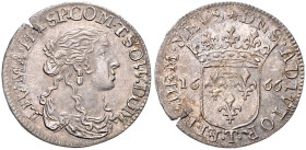 ITALIEN / TASSAROLO, Livia Centruioni Oltremarini Malaspina, 1658-1667, Luigino 1666. 21,5mm; 2,18g; 6h.
 Sr., vz-st
KM 52; (S.1028)