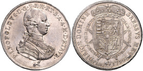 ITALIEN / TOSKANA, Leopold I. von Habsburg-Lothringen, 1765-1790, Francescone 1790, Florenz. 41,5mm, 27,30g; 6h.
 ss-vz
Dav.1518; CNI XII.439.183