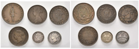KANADA, Victoria, 1837-1901, Cent 1894 (f.ss), 5 Cents 1886 (ss), 10 Cents 1892 (f.ss), PRINCE EDWARD ISLAND, Cent 1871 (ss), NEWFOUNDLAND, Cent 1894 ...