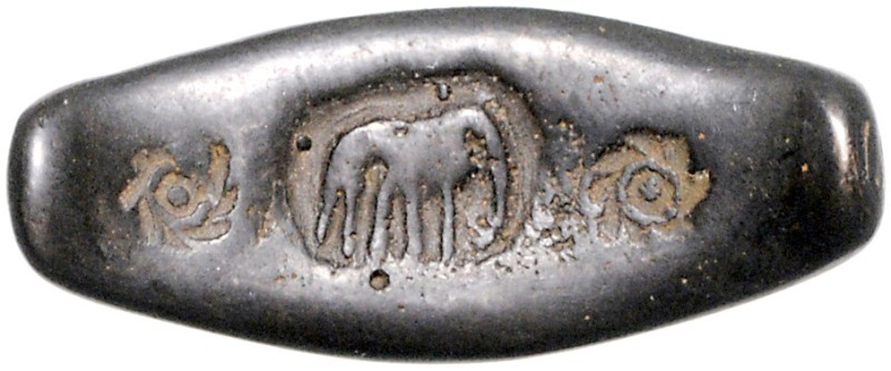 LAOS, Königreich von Lanchang, 1353-1571, AR Lat zu 1/8 Tamlung mit 3 Stempeln: ...