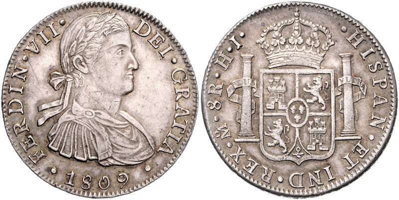 MEXIKO, Ferdinand VII., 1808-1821, 8 Reales 1809 Mo, Mexico City. 27g.
 schöne ...