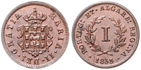 MOZAMBIQUE, Maria II. von Portugal, 1834-1853, Real 1853. 1,22g.
 vz/st
KM 24