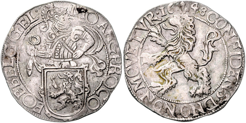 NIEDERLANDE / GELDERLAND, Provinz der Vereinigten Niederlande, 1543-1795, Löwent...