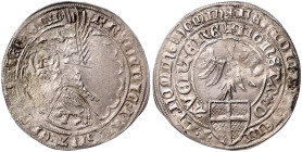 NIEDERLANDE / UTRECHT, BISTUM, Friedrich von Blankenheim, 1393-1423, AR Groot, Deventer. Wappen Blankenheim. Rs.Adler über Stiftsschild. 33mm; 3,54g; ...