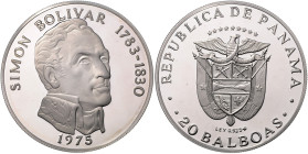 PANAMA, Republik, seit 1903, 20 Balboas 1975.
 PP
KM 31