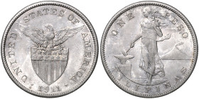 PHILIPPINEN, Administration der USA, 1898-1946, Peso 1911 S, San Francisco. 36mm; 20,05g; 6h. Ex Heidelberger Münzhandlung A 87, 2023, Nr.518.
 vz-st...
