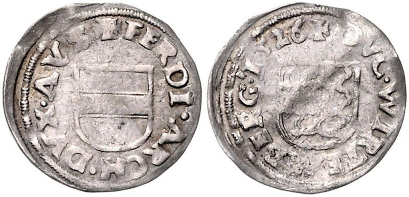 HAUS HABSBURG, Ferdinand I., ab 1526 König, Kaiser 1558-1564, Dreier 1526, Ferdi...