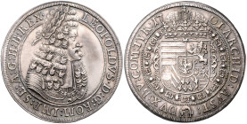 HAUS HABSBURG, Leopold I., 1657-1705, Taler 1701, Hall. 28,81g.
 Vs.i.F.bearbeitet, vz
Dav.1003; M.T.759