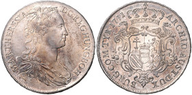 HAUS HABSBURG, Maria Theresia, 1740-1780, Reichstaler 1741, Wien. 41mm; 28,80g; 12h.
 Prachtex., schöne Tönung, vz
Dav.1109; Her.389