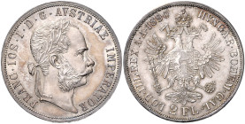 HAUS HABSBURG, Franz Joseph I., 1848-1916, Doppelgulden 1890.
st
Dav.27; T.458; J.343