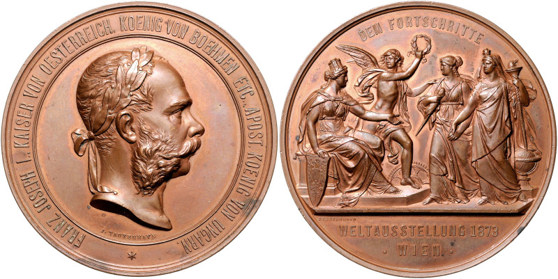 HAUS HABSBURG, Franz Joseph I., 1848-1916, Br.-Verdienstmed. 1873 von Tautenhayn...