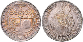 SALZBURG, ERZBISTUM, Wolf Dietrich von Raitenau, 1587-1612, Taler o.J. 28,76g.
 prägeschw., f.vz
Dav.8187; Pr.825