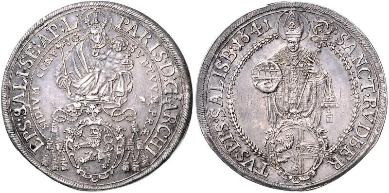 SALZBURG, ERZBISTUM, Paris Graf Lodron, 1619-1653, Reichstaler 1641. 28,52g.
 v...