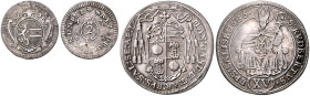 SALZBURG, ERZBISTUM, Max Gandolph Graf Küenburg, 1668-1687, 15 Kreuzer 1686. Erh.l.gewellt, ss-vz; 28mm; 6,14g; 12 h. DAZU: SIGISMUND III. GRAF VON SC...