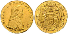 SALZBURG, ERZBISTUM, Hieronymus Graf Colloredo, 1772-1803, Dukat 1790 M. 3,48g.
 GOLD, vz/st
Frbg.880