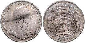 SALZBURG, ERZBISTUM, Hieronymus Graf Colloredo, 1772-1803, 10 Kreuzer 1796 M. 24,5mm; 3,81g; 12h.
 ss
Pr.2521; Zöttl 3316