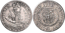 TIROL, Leopold Erzherzog, 1619-1632, Reichstaler 1632, Hall.
 ss
Dav.3338; M.-T.473
