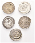 BAMBERG, BISTUM, Heinrich I. von Bilversheim, 1242-1257, Pfennig. Büste mit Kreuz und erhobener Linken. Rs.Kirchenfassade, im Portal Rosette (Krug 70)...