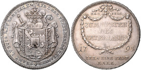 BAMBERG, BISTUM, Franz Ludwig von Erthal, 1779-1795, Konventionstaler 1795. Kontribution.
 l.prägeschw., kl.Sf., vz
Dav.1939; Heller 532