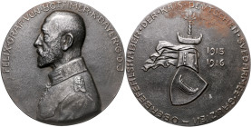 BAYERN, Ludwig III., 1913-1918, Eisengussmed. 1916 von H. Schwegerle, a. Felix Graf von Bothmer (1852-1937) - General der bayr. Infanterie und General...