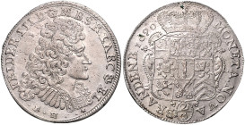 BRANDENBURG-PREUSSEN, Friedrich III., 1688-1701, Gulden =2/3 Taler 1690 BH, Minden.
 l.prägeschw., vz
Dav.277; v.Schr.238