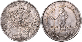 BRAUNSCHWEIG UND LÜNEBURG, LINIE CALENBERG-HANNOVER, Ernst August, 1679-1698, Taler 1689 RB, Zellerfeld. Wilder Mann.
 ss-vz
Dav.6594; We.1950