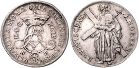 BRAUNSCHWEIG UND LÜNEBURG, LINIE CALENBERG-HANNOVER, Ernst August, 1679-1698, 1/3 Taler 1694 HB, Clausthal. St. Andreasberger Feinsilber.
 ss
We.198...