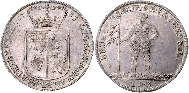 BRAUNSCHWEIG UND LÜNEBURG, LINIE CALENBERG-HANNOVER, Georg II., 1727-1760, Taler...
