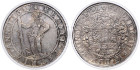 BRAUNSCHWEIG UND LÜNEBURG, LINIE WOLFENBÜTTEL, Friedrich Ulrich, 1613-1634, Reichstaler 1614. Wilder Mann.
 NGC UNC Details cleaned
Dav.6303; We.105...