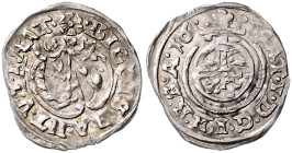 BRAUNSCHWEIG UND LÜNEBURG, LINIE WOLFENBÜTTEL, Friedrich Ulrich, 1613-1634, 1/24 Taler 1618. BI.GO.IS.RAHT.V.TH.R.AT, Wappenschild. Rs.Wert auf Reichs...