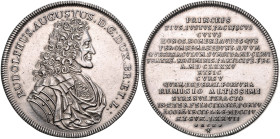 BRAUNSCHWEIG UND LÜNEBURG, LINIE WOLFENBÜTTEL, Rudolph August und Anthon Ulrich, 1685-1704, Sterbetaler 1704 HCH, Braunschweig a.d. Tod Rudolph August...