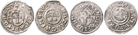 BREMEN-VERDEN, Philipp Sigismund Herzog von Braunschweig-Lüneburg, 1586-1623, Lot von 2 Stk., 1/24 Taler 1618 + 1619 (Verdener Domkapitel), mit Titel ...