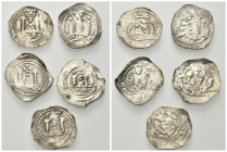 FRIESACH, ERZBISCHÖFLICH SALZBURGISCHE MÜNZSTÄTTE, Adalbert III., 1168-1177 und 1183-1200, Lot von 5 Eriacensisgeprägen, Pfennigen o.J., Friesach. Bis...