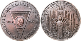 GREIFSWALD, STADT, Br.-Med. o.J. Ehrenmedaille der Universität Greifswald für Absolventen der militärmedizinischen Sektion (MMS) 1955-1975. Kopf l. im...