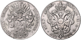 HAMBURG, STADT, 32 Schilling 1731 IHL. Mit Titel Karl VI. 18,31g.
 ss/vz
Dav.538; Gaed.631