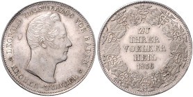BADEN, Leopold, 1830-1852, Kronentaler 1836.
 vz/st
AKS 87; T.23; Dav.523