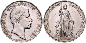 BADEN, Friedrich I., 1856-1907, Gedenkgulden 1863. Badisches Landesschießen Mannheim.
Ware ist regelbesteuert
standard taxation
kl.Kr., ss+
AKS 13...