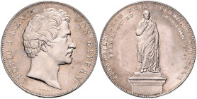 BAYERN, Ludwig I., 1825-1848, Geschichtsdoppeltaler 1841. Standbild Richters.
 vz/st
AKS 102; T.79; Dav.586