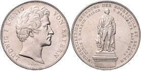 BAYERN, Ludwig I., 1825-1848, Geschichtsdoppeltaler 1843. Hochschule Erlangen.
 vz/st
AKS 105; T.82; Dav.590
