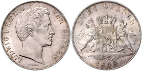 BAYERN, Ludwig I., 1825-1848, Doppelgulden 1845.
 f.st
AKS 77; T.89; Dav.594