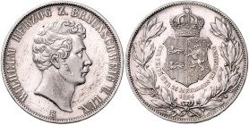BRAUNSCHWEIG-LÜNEBURG, Wilhelm, 1831-1884, Doppeltaler 1856 B.
 f.st
AKS 97; T.122; Dav.635