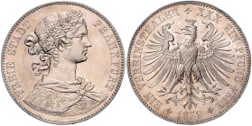FRANKFURT, Freie Stadt, 1815-1866, Vereinstaler 1859.
 st
AKS 8; T.142; Dav.649