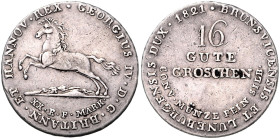 HANNOVER, Georg IV., 1820-1830, 16 Gute Groschen 1821.
 kl.Rdf., ss
AKS 35a; J.23e