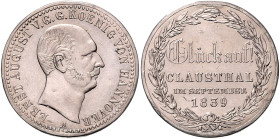 HANNOVER, Ernst August, 1837-1851, Taler 1839 A. `Glück auf`.
 f.vz
AKS 131; T.158; Dav.668